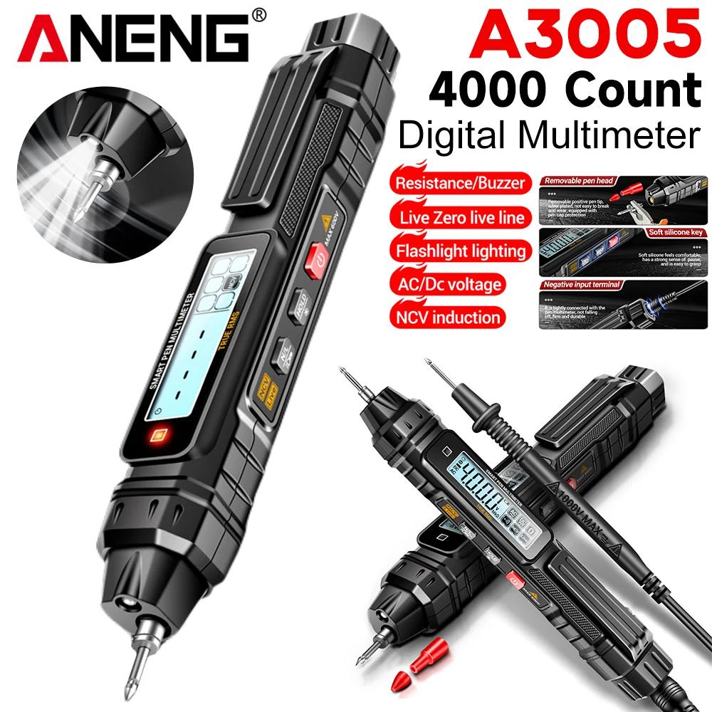 ANENG   Ƽ, 4000 īƮ, AC/DC   ׽, а, ,  ̿, NCV ׽ , A3005